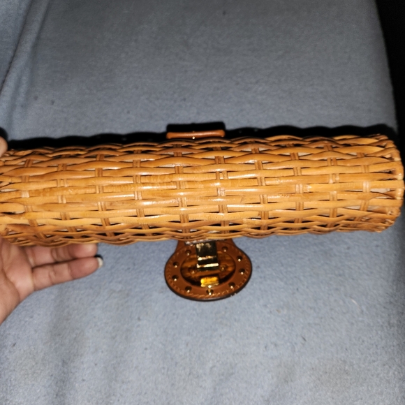 Michael Kors Tan and Brown Woven Clutch - Picture 5 of 5